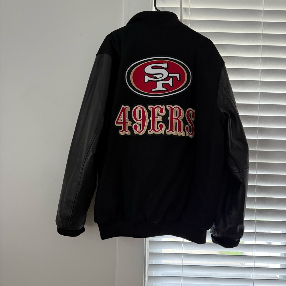 San Francisco 49ers Black Varsity Jacket